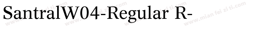 SantralW04-Regular R字体转换